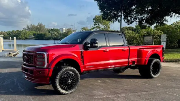 Red F-450